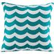 Tides 20 X 20 inch Teal with White Pillow, Cover Only