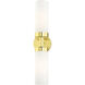 Aero 2 Light 19 inch Polished Brass ADA Vanity Sconce Wall Light