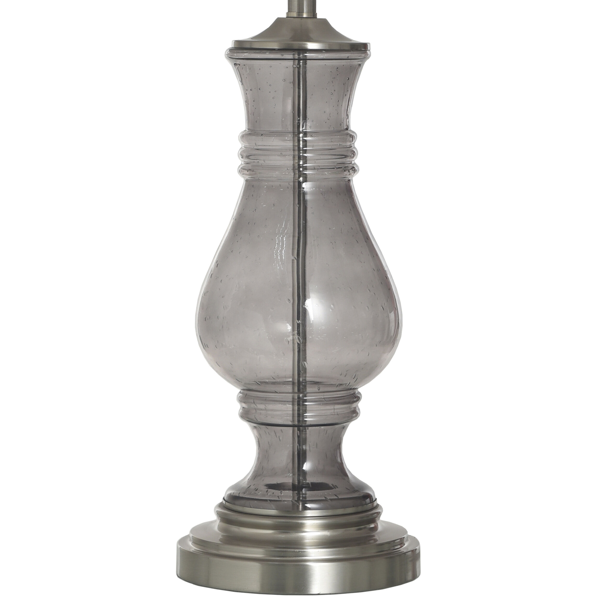 Cameron 32 inch 150.00 watt Smoke Grey Table Lamp Portable Light