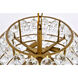 Savannah 5 Light 20 inch Brass Pendant Ceiling Light