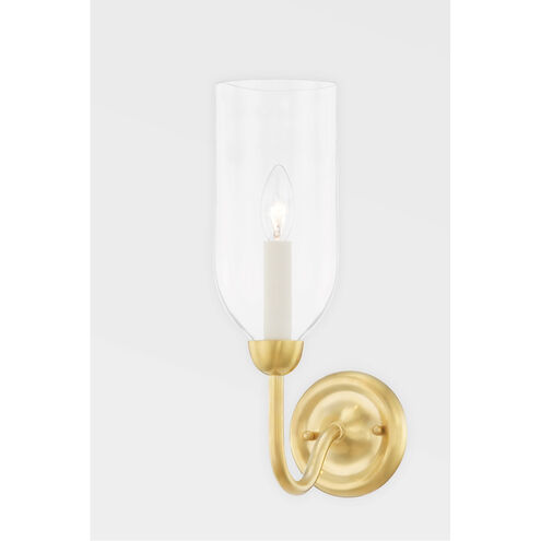 Classic No.1 1 Light 4.75 inch Aged Brass Wall Sconce Wall Light