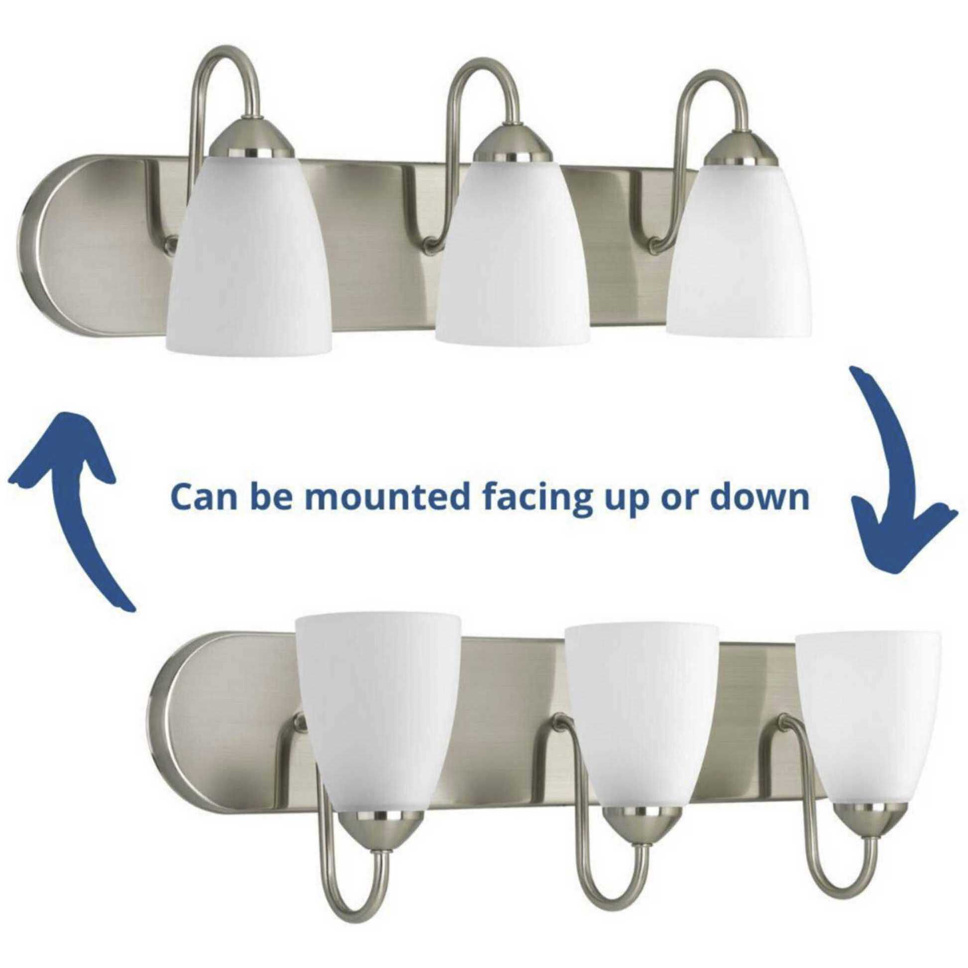 Gather 3 Light 24 inch Brushed Nickel Bath Vanity Wall Light in Bulbs Not Included, Standard