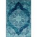 Paramount 35 X 22 inch Teal Rug in 2 x 3, Rectangle