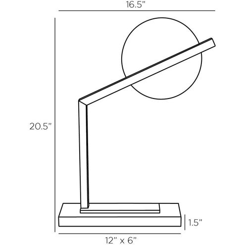 Zahar 20.5 inch Bronze Desk Lamp Portable Light
