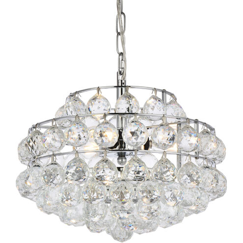 Savannah 3 Light 14 inch Chrome Pendant Ceiling Light