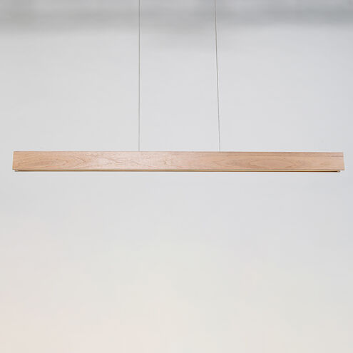 Drift Linear Pendant Ceiling Light in 84in., Walnut
