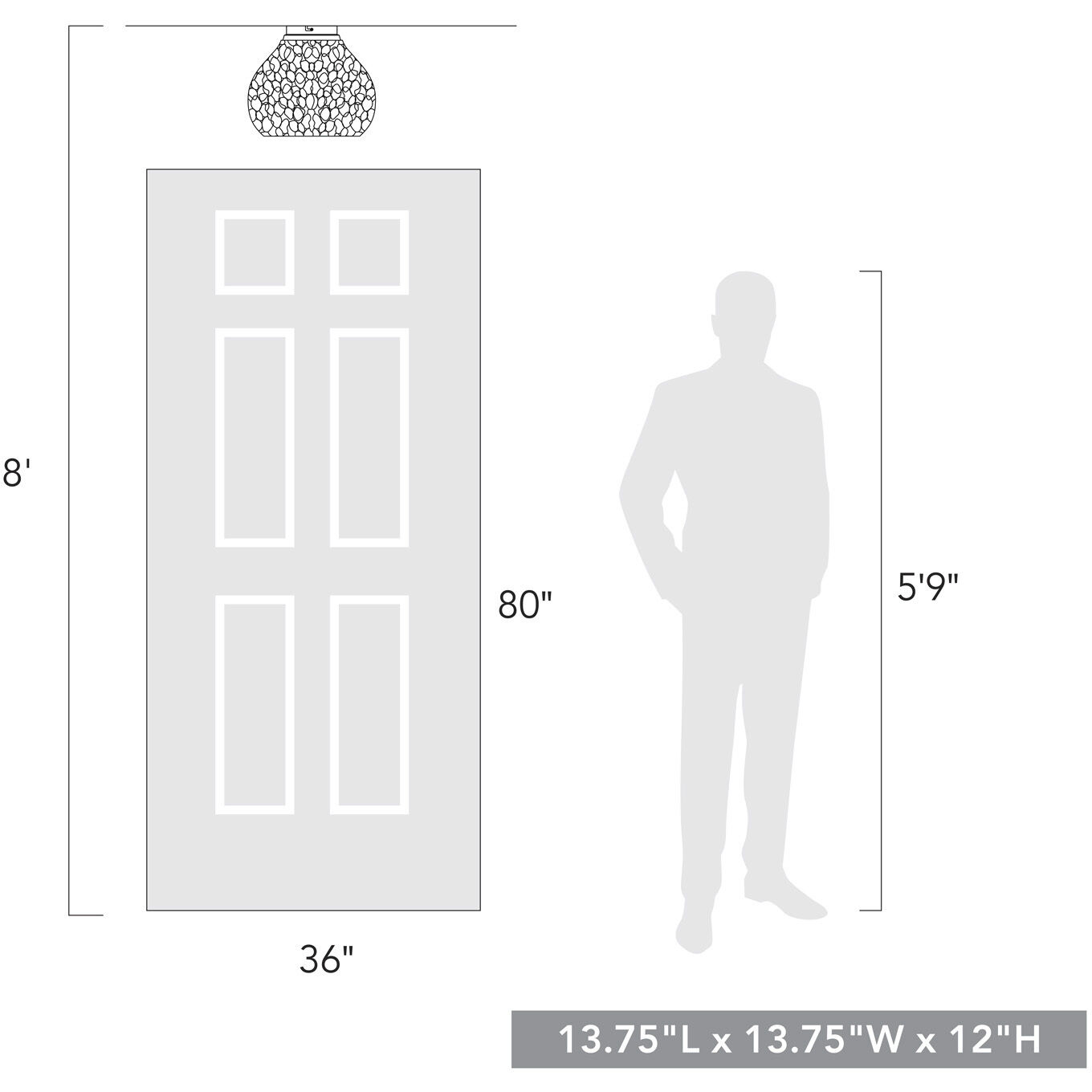 Ariella 3 Light 13.75 inch Matte Black Flush Mount Ceiling Light