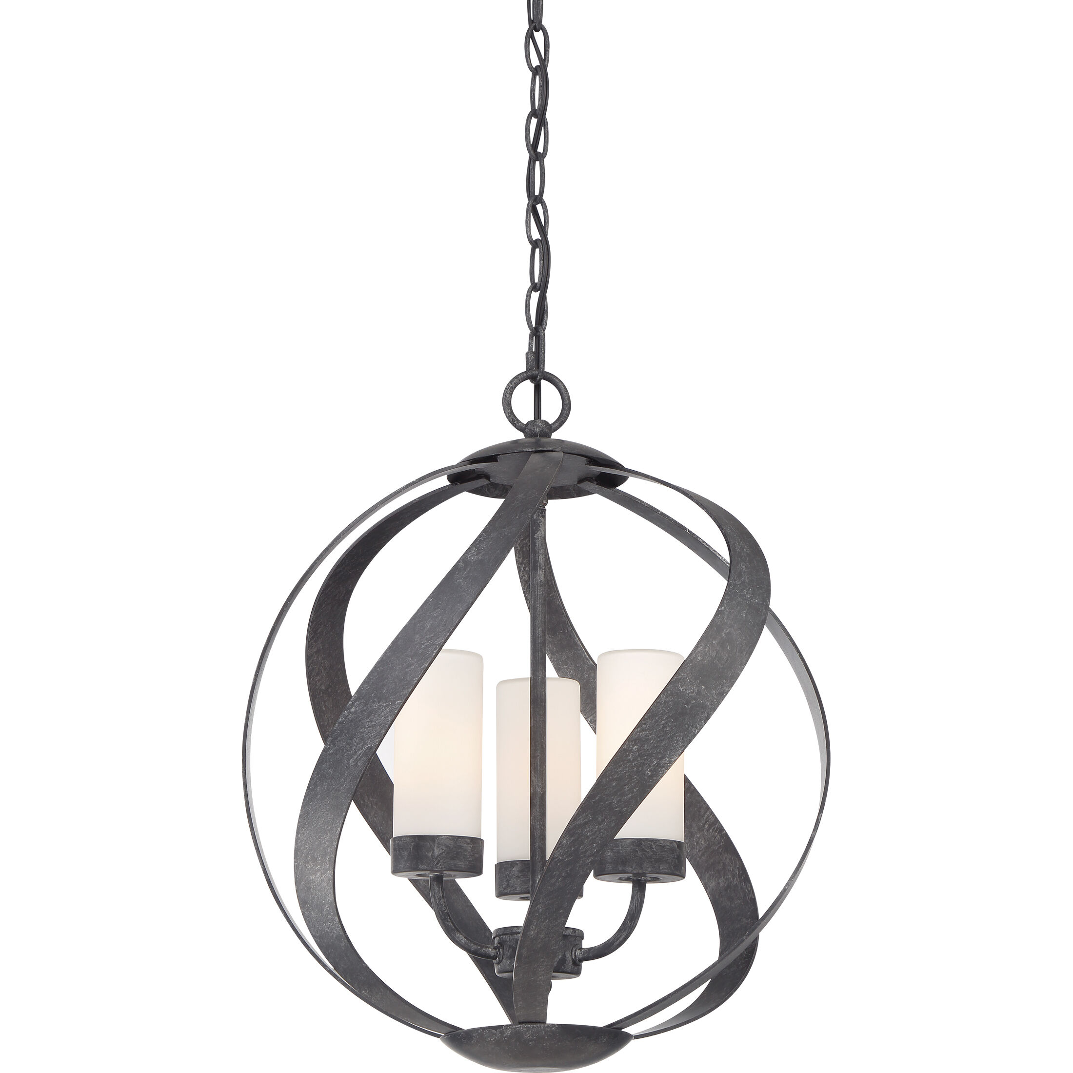 Blacksmith 3 Light 16 inch Old Black Finish Pendant Ceiling Light