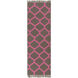 Lagoon 132 X 96 inch Bright Pink, Dark Brown Rug
