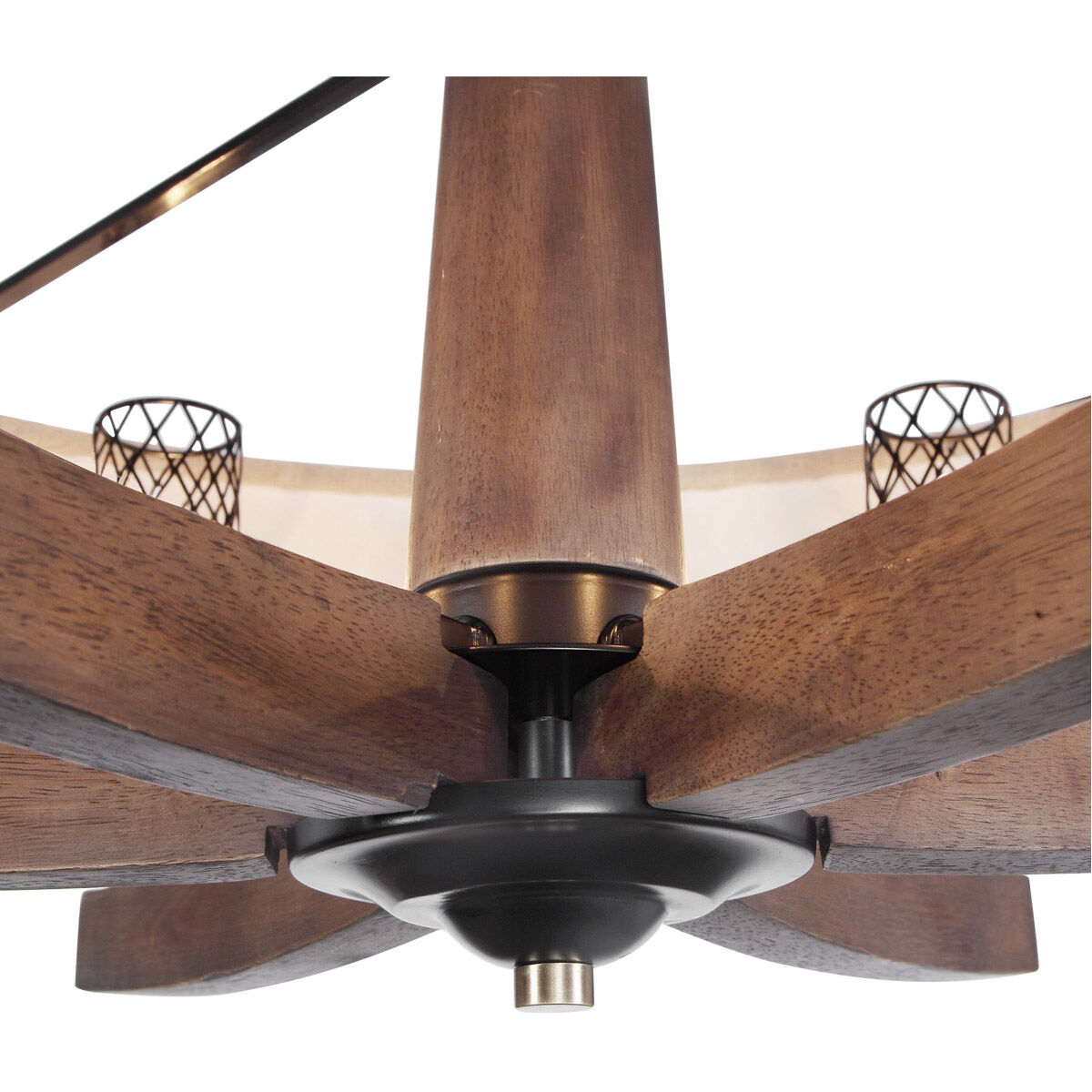 Woodall 6 Light 36 inch Dark Bronze and Antique Brass Drum Chandelier Ceiling Light