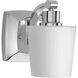 Glance 1 Light 5 inch Polished Chrome Bath Vanity Wall Light, Design Series