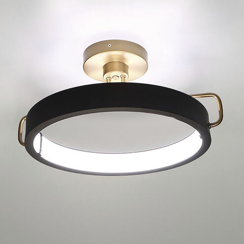 Pemberton LED 18 inch Black Pendant Ceiling Light, Small
