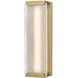 Zayde LED 22.25 inch Heritage Brass Outdoor Wall Mount