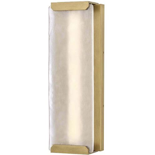 Zayde LED 22.25 inch Heritage Brass Outdoor Wall Mount