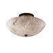 Lumenaria 2 Light 21 inch Dark Bronze Semi-Flush Bowl Ceiling Light in Incandescent