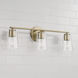 Portman 3 Light 25 inch Aged Brass Vanity Light Wall Light