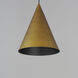 Pitch LED 13.75 inch Antique Brass Single Pendant Ceiling Light