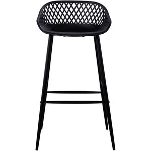 Piazza 37 inch Black Outdoor Barstool