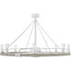 Sawyer 44 inch Matte White with Weathered Wood with Matte White Blades Smart Fandelier