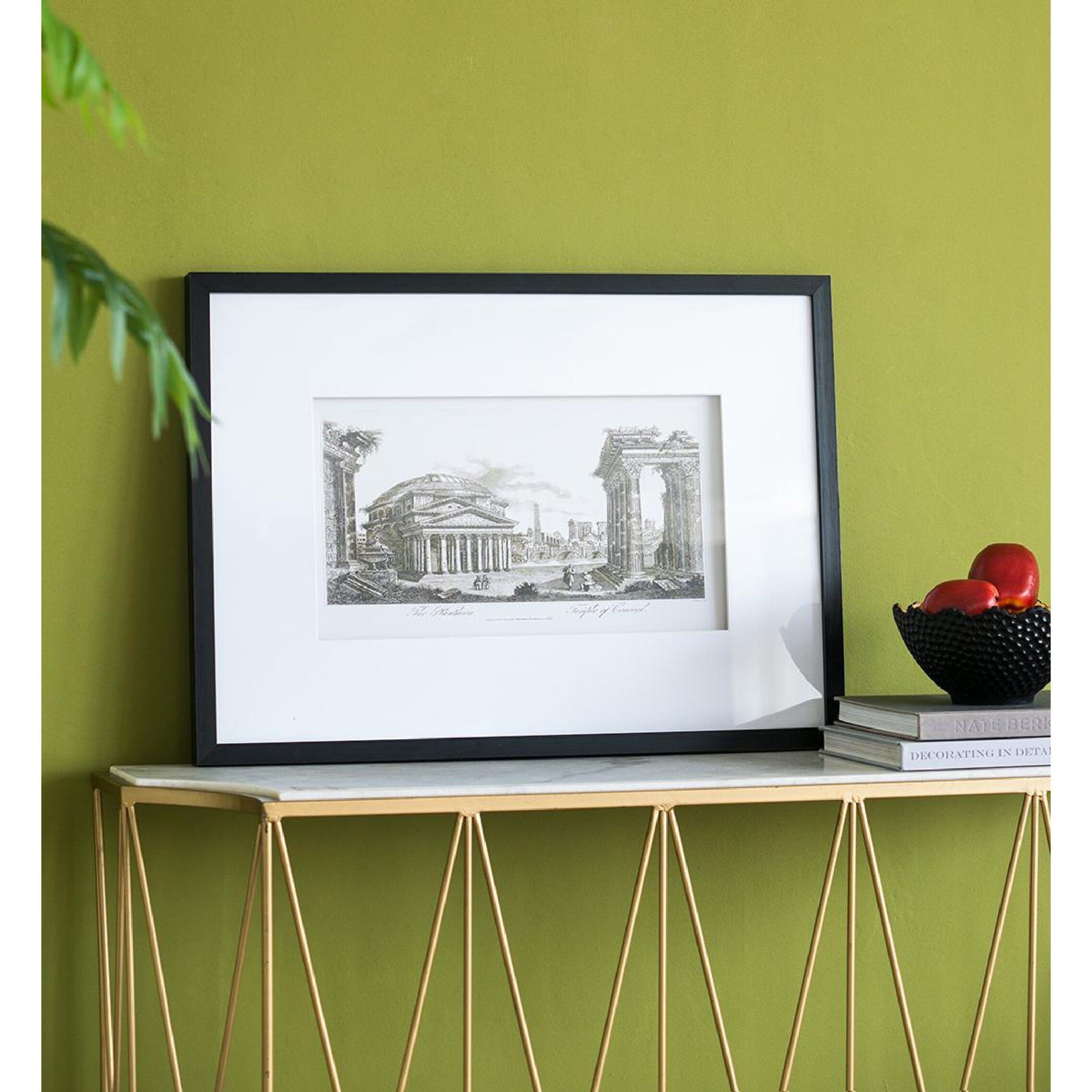 Smithsonian Black and Beige and Black Wall Art, The Pantheon Temple of Concord