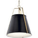 Etcher 2 Light Black Pendant Ceiling Light
