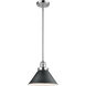 Franklin Restoration Briarcliff 1 Light 10 inch Polished Chrome Mini Pendant Ceiling Light in Incandescent, Matte Black