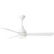 Streaming 52 inch Matte White Indoor/Outdoor Smart Ceiling Fan