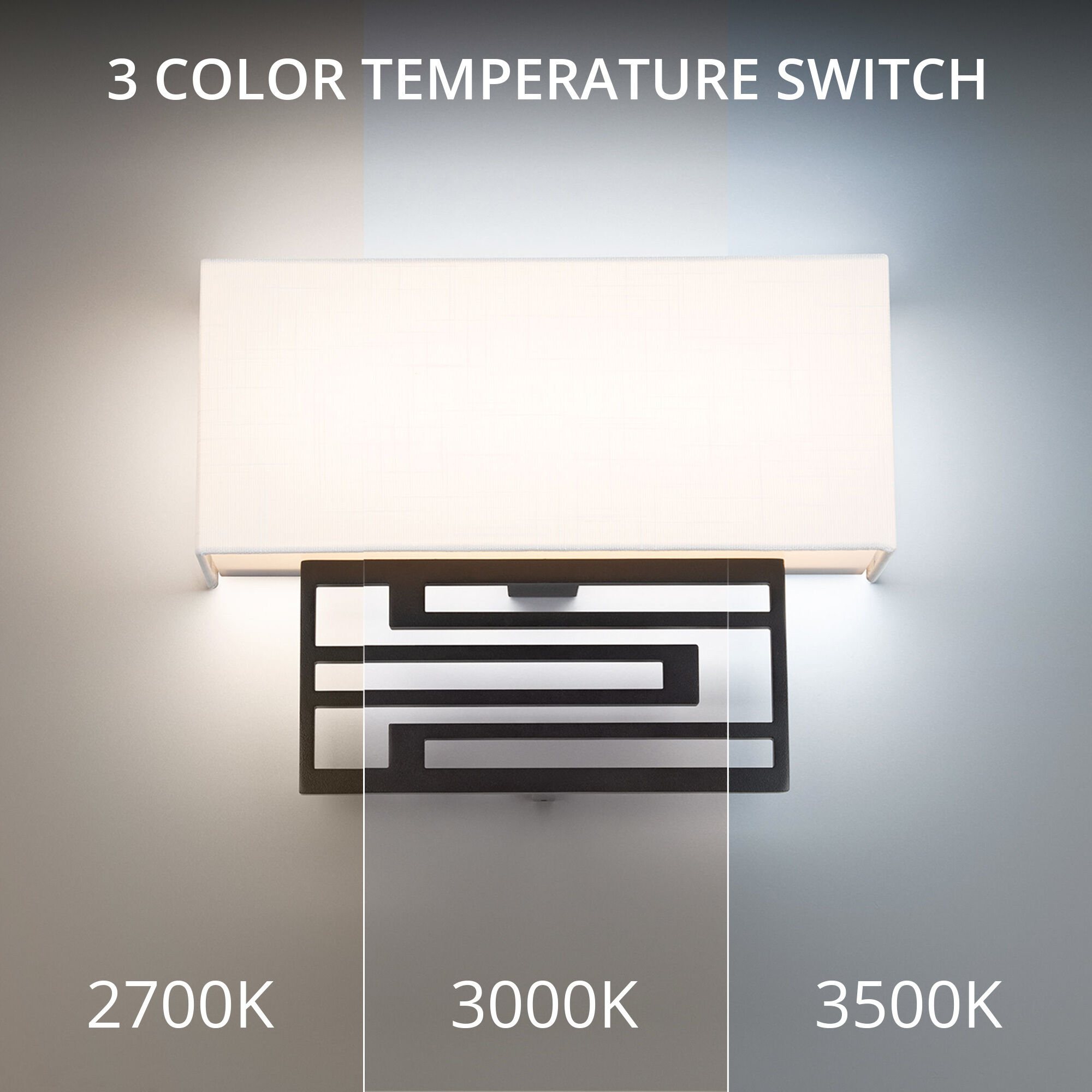 Vander Wall Sconce Wall Light in 2700K, 14in., Black