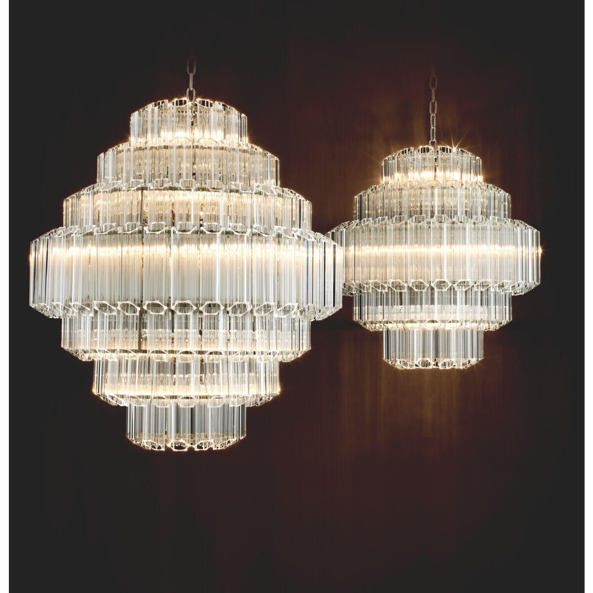 Vittoria 9 Light 25.98 inch Clear Glass Chandelier Ceiling Light, Small