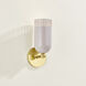 Liba 1 Light 4.75 inch Aged Brass/Soft Peignoir Wall Sconce Wall Light