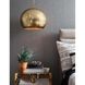 Pierced 5 Light 18 inch Natural Brass Pendant Ceiling Light, Sphere