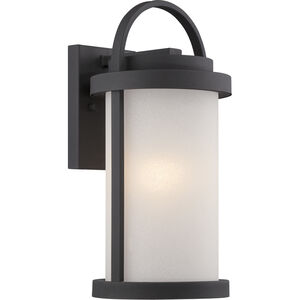 Willis LED 15 inch Textured Black Outdoor Wall Light