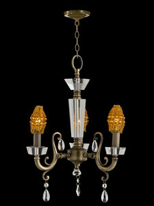 Prato Chandelier 3 Light 12 inch Antique Brass Hanging Fixture Ceiling Light