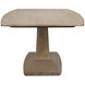 Travis 84 X 44 inch Washed Walnut Dining Table