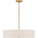 Mid Town LED 24 inch Antique Brushed Brass Pendant / Semi-Flush Ceiling Light