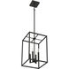 Signature 4 Light 12 inch Flat Black Foyer Light Ceiling Light