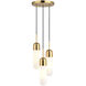 Thalia LED 10 inch Antique Gold Pendant Ceiling Light