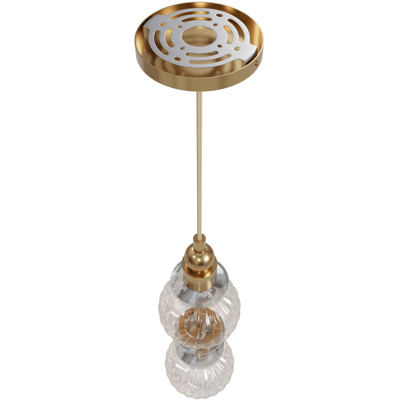 Avra LED 5 inch Aged Brass Pendant Ceiling Light
