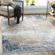 Solar 90 X 60 inch Sky Blue Rug in 5 x 8, Rectangle