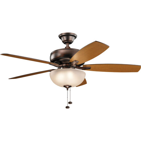 Terra 52 inch Oil Brushed Bronze with Walnut Blades Ceiling Fan
