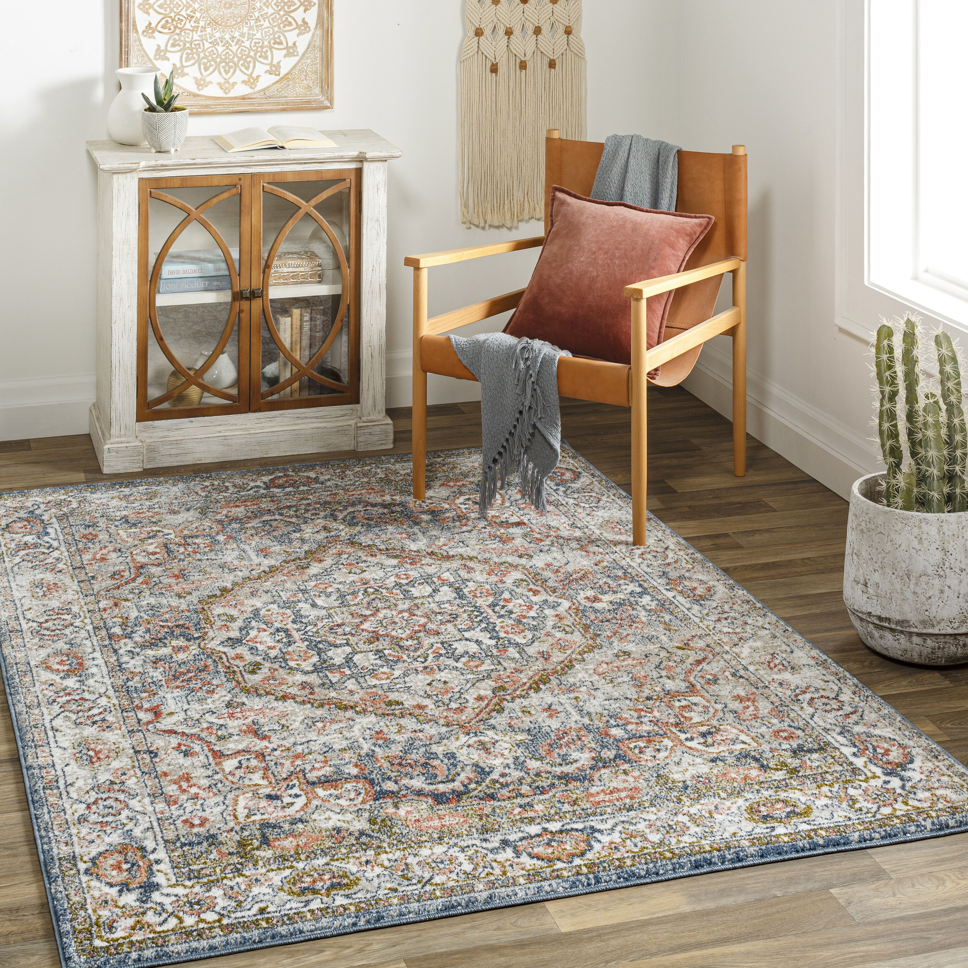 Davaro 120 X 94 inch Light Grey Rug, Rectangle