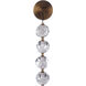 Jackie LED 6.3 inch Satin Brass Wall Sconce Wall Light