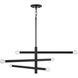 Zane 6 Light 33 inch Matte Black Chandelier Ceiling Light