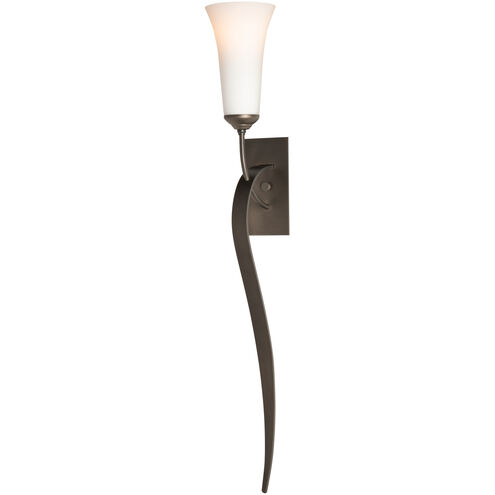 Sweeping Taper 1 Light 4.25 inch Dark Smoke Sconce Wall Light