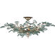 Baobab 8 Light 33.5 inch Contemporary Silver Leaf and Contemporary Silver Semi-Flush Mount Ceiling Light