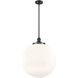 Franklin Restoration Beacon LED 18 inch Matte Black Pendant Ceiling Light in Matte White