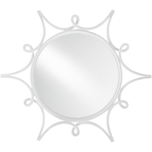 Sabina 23 inch Gesso White/Mirror Mirror, Small