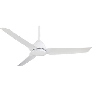Java 54 inch Flat White Outdoor Ceiling Fan