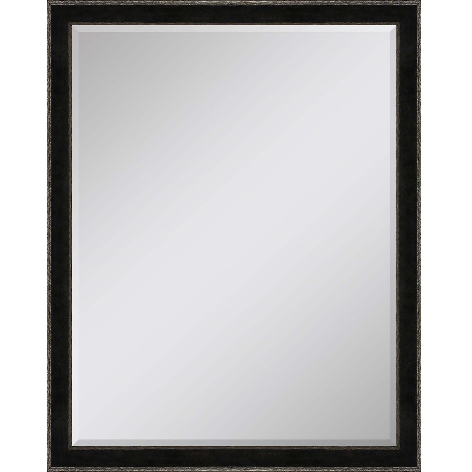 535 Mirror Group 44 X 34 inch Black and Metallic Wall Mirror
