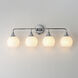 Neve 4 Light 31 inch Polished Chrome Bath Vanity Wall Light